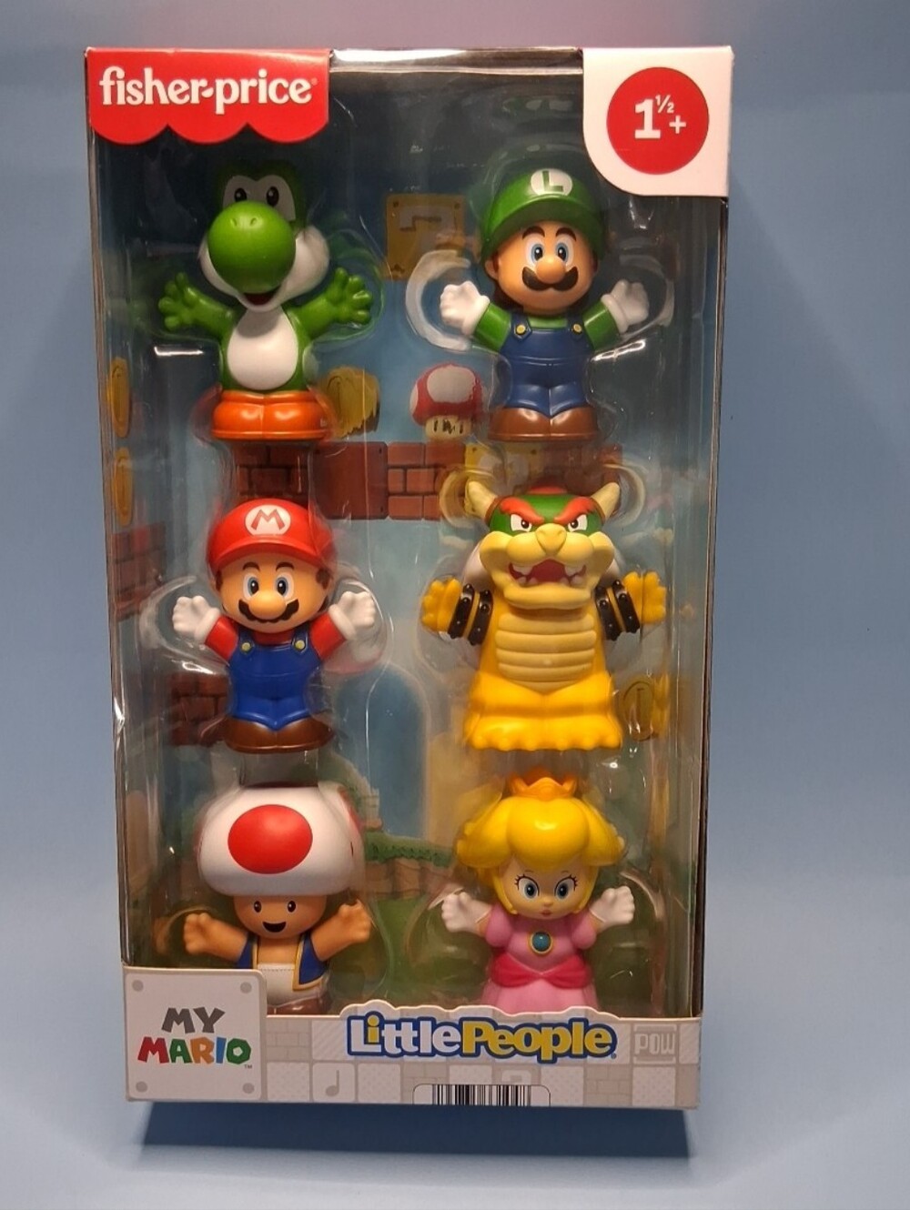 MY MARIO Little People 6 pack Figures Set by Fisher Price / Nintendo New in Box